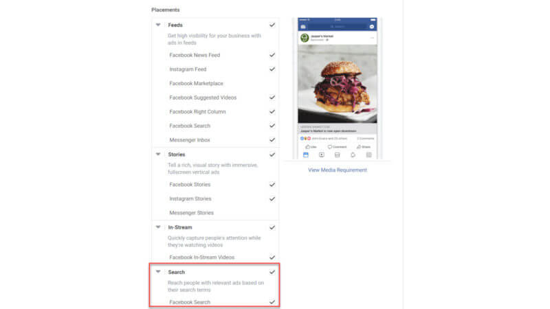 Facebook Arama Reklamı