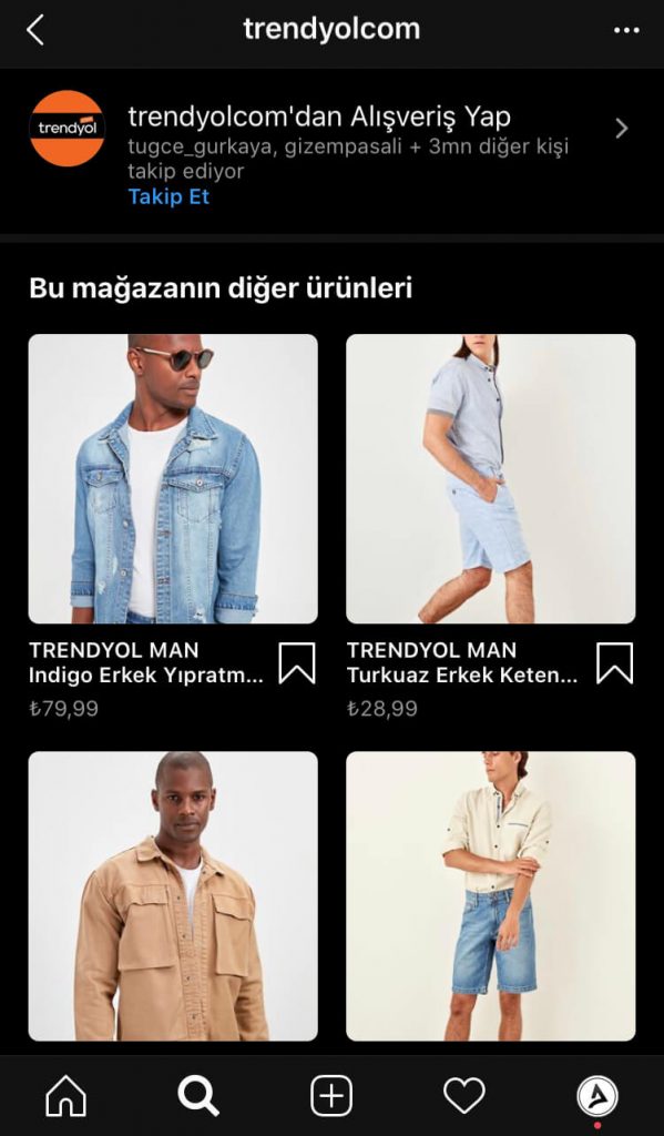 Instagram Alışveriş Özelliği