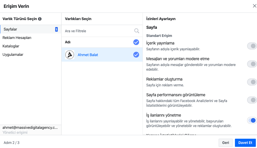 Facebook Business Manager Kişi Ekleme