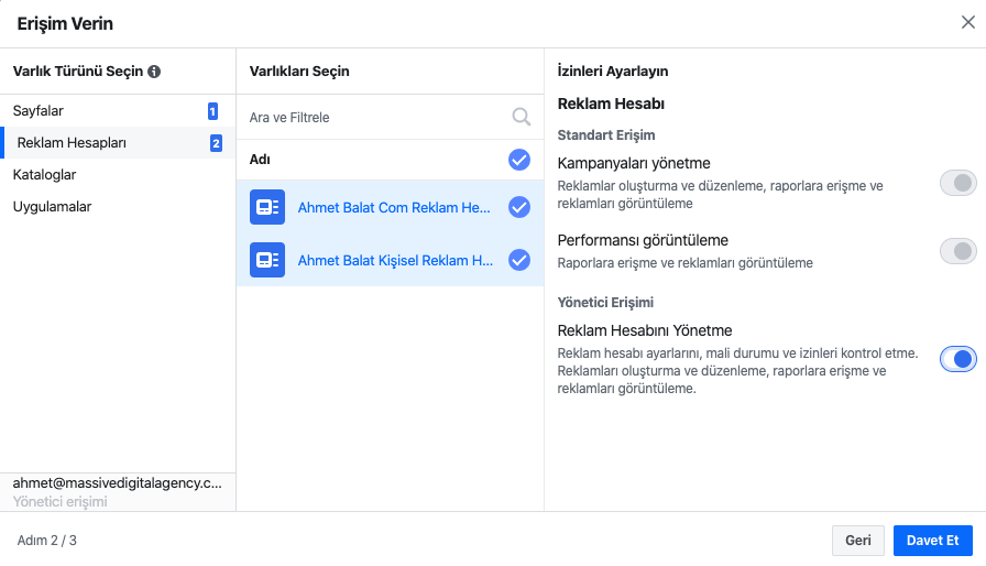 Facebook Business Manager Kişi Ekleme